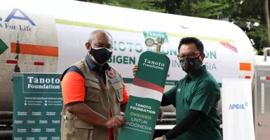Indonesia Terima 500 Ton Oksigen Cair dari Tanoto Foundation