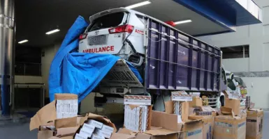 Penyelundupan Rokok Modus Ambulans Rusak, Ditangkap di Tol