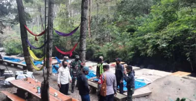 Membandel, Tenda Perkemahan Wisata Bandung Dibongkar Satgas