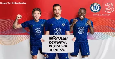 Ciamik, Logo Tri Indonesia Ada di Jersey Chelsea FC
