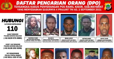 Nih, Wajah Brutal DPO Penyerang Posramil Papua Barat