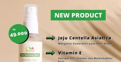 Produk Terbaru Sarita Beauty Face Soothing Spray, Wajah Segar