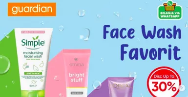 Promo Guardian Hari Ini Dahsyat, Produk Face Wash Banting Harga!