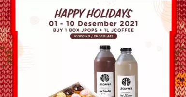 Promo JCO Desember 2021, Beli 1 Box Jpops & Minuman 1 Liter Murah