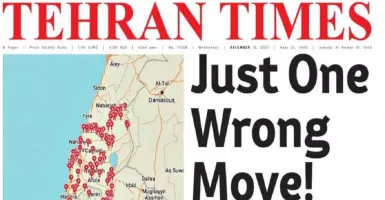 Media Iran Rilis Peta Israel Berisi Lusinan Target Tembakan Roket
