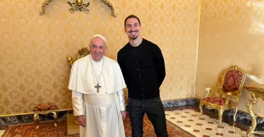 Zlatan Ibrahimovic Bertemu Paus Fransiskus, ini Percakapan Mereka