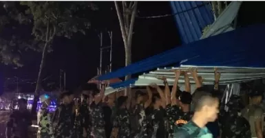 Nabire Dihantam Angin Kencang, untung TNI Ikut Membantu