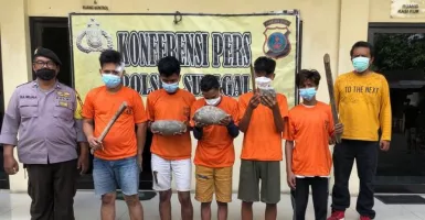 Kapok! 5 Anggota Geng Motor Kriminal di Sumut Ditangkap Polisi