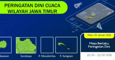 BMKG Keluarkan Peringatan Cuaca Ekstrem di Jawa Timur, Waspada!