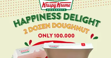 Khusus Hari Ini, Promo Krispy Kreme 2 Lusin Harganya Cuma Segini!