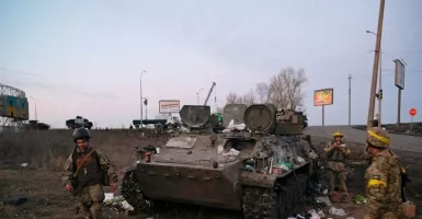 Ukraina Memukul Balik, Ratusan Kendaraan Tempur Rusia Jadi Puing