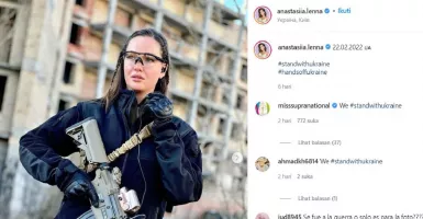 Eks Miss Ukraina Berani Mati, Angkat Senjata Hadapi Invasi Rusia
