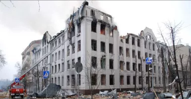 Invasi Rusia ke Ukraina, Banyak Rumah dan Sekolah Hancur Lebur