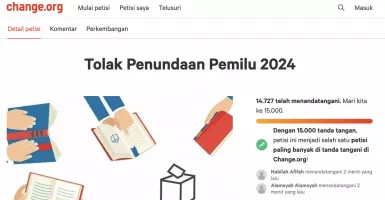 Lewat Petisi, 14 Ribu Orang Lebih Tolak Pemilu 2024 Ditunda
