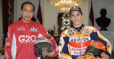 Parade MotoGP Meriah dan Ketemu Jokowi, Marc Marquez Terkesima