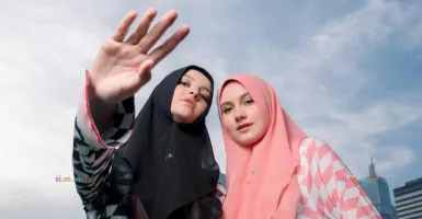 Lebaran Tampil Mewah dengan Hijab Bertabur Berlian Swarovski