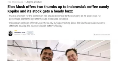 Media Luar Negeri Soroti Pertemuan Elon Musk dan Luhut Pandjaitan
