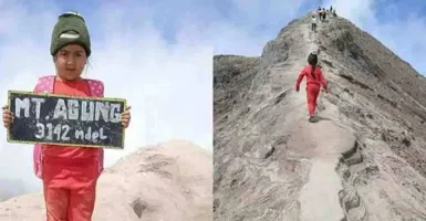 Pecah Rekor! Gunung Agung Ditaklukan oleh Bocah Karangasem