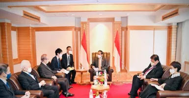 Jokowi Terima Kunjungan Ketua Liga Parlementer Jepang-Indonesia