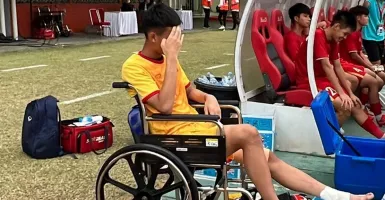 Lawan Timnas Indonesia U-16, Kiper Vietnam Duduk di Kursi Roda
