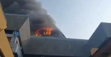 Begini Kronologi Kubah Masjid Raya Jakarta Islamic Center Terbakar Hingga Ambruk