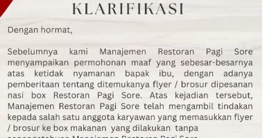 Viral Brosur Anies Baswedan di Kotak Nasi Padang Restoran Pagi Sore