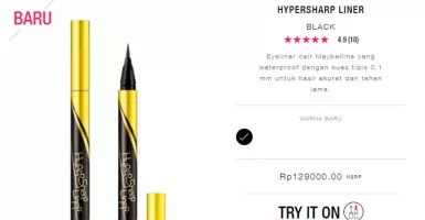 Rekomendasi Eyeliner Waterproof Terbaik, Maybelline Hypersharp Liner