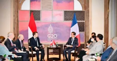 Berbincang di KTT G20, Jokowi dan Macron Bahas Pertahanan Kedua Negara