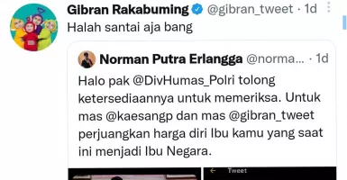 Bu Iriana Jokowi Dihina Mirip Pembantu, Gibran: Santai Aja
