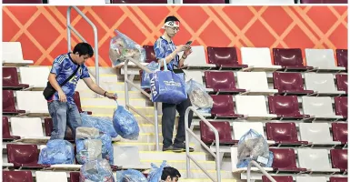 Tak Pongah, Fans Jepang Lakukan Manuver Berkelas Seusai Bungkam Jerman