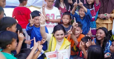 Yanti Airlangga Pimpin Trauma Healing Anak Gempa Cianjur