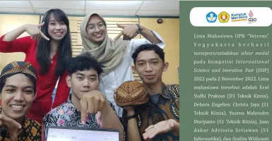 5 Mahasiswa UPN Veteran Yogyakarta Raih Perak Kompetisi Internasional