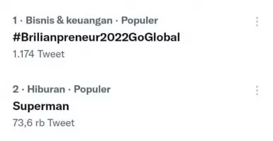 BRI Gelar UMKM EXPO(RT) BRILIANPRENEUR 2022, #Brilianpreneur2022GoGlobal Trending