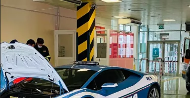 Biar Cepat Sampai, Polisi Antar Ginjal Pakai Lamborghini