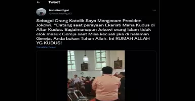 Jokowi Kunjungi Gereja Katedral Bogor Saat Natal, Natalius Pigai Ngamuk di Twitter