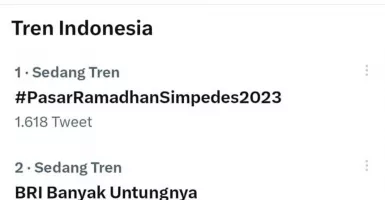 Tagar #PasarRamadhanSimpedes2023 Puncaki Trending Topic Twitter