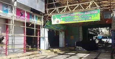 Puluhan Kios Hangus Akibat Kebakaran di Malang Jawa Timur