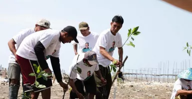 KNP Dukung Ganjar Gelar Edukasi Pohon Mangrove ke Nelayan Karawang