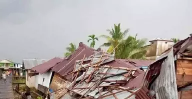 Bencana Angin Puting Beliung di Jambi, 33 Rumah Warga Rusak