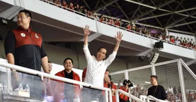 Meski Dihantam Argentina 2 Gol, Timnas Indonesia Bikin Jokowi Semringah