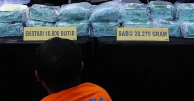 Polrestabes Surabaya Tangkap Pengedar Narkoba Bawa 28,3 Kg Sabu