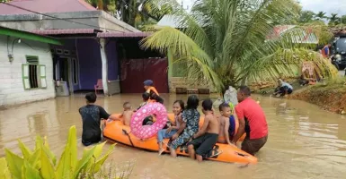 635 Orang Terdampak Banjir di Aceh Selatan Akibat Hujan Lebat