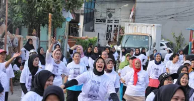 Ajak Ibu-ibu Tangerang Hidup Sehat, Gardu Ganjar Gelar Senam Jantung