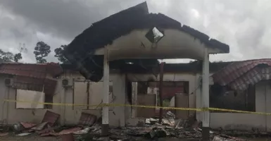 Polisi Selidiki Penyebab Kantor KPU Yahukimo Kebakaran