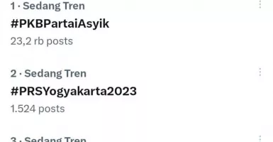 PRS 2023 di Yogyakarta Kuasai Trending Topic Twitter