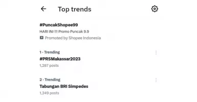 Mantap, #PRSMakassar2023 trending topik di Twitter