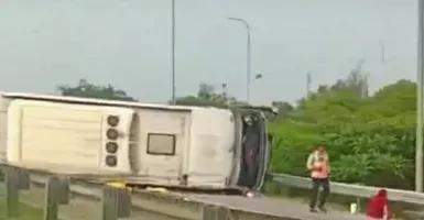 Innalillahi! Kecelakaan Bus di Exit Tol Cikopo Purwakarta, 12 Orang Meninggal