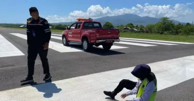 Dampak Erupsi Gunung Lewotobi Laki-Laki di Flores Timur, Bandara Frans Seda Maumere Ditutup Sementara