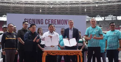 Prabowo Komitmen Majukan Sepak Bola Indonesia, Erick Thohir Tersanjung