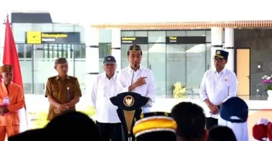 Resmikan Bandara Panua di Gorontalo, Presiden Jokowi Komplain Soal Panjang Landasan